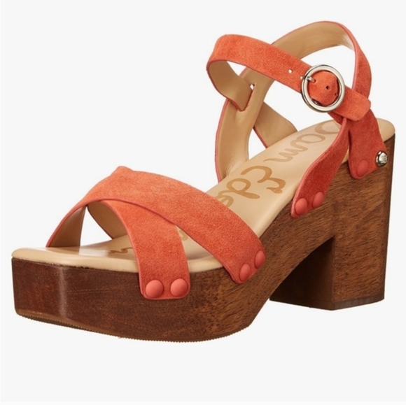 Sam Edelman Shoes - SAM EDELMAN JOSEFINE ORANGE CORAL SANDALS SZ 6